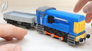 How to Build the British Rail Class 08 Shunter Locomotive with Flatbed Wagon MOC  4K [upl. by Sardella]