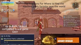 How to Find The Machine Parts In quotUp in armsquot Fortnite STW Stonewood quest page 7 [upl. by Bahr]