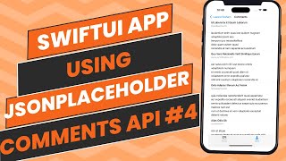 Building a SwiftUI App to Show Post Comments 🚀 Using JSONPlaceholder API for the Win amp ToDos [upl. by Whall82]