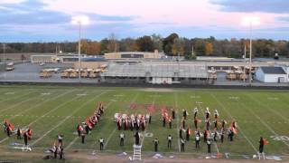 MSBOA Marching Band Festival 2015 Jonesville High School [upl. by Linzer]