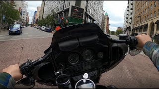 POV HarleyDavidson Ride in Milwaukee WI  PURE ENGINE SOUND [upl. by Oriel]