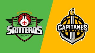 Santeros de Aguada vs Capitanes de Arecibo  BSN Serie Regular 2024 [upl. by Jaime]