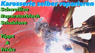 Auto Karosserie selber reparieren  Blech bauen und Schweißen  felixthemechanic [upl. by Alaric]