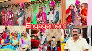 💍engagement sinjara Royal Rajput Dastoor Robin singh  pooja singh [upl. by Naillimxam]