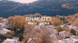 Flight above Pinakates village Pelion Greece Follow Sophie the drone here 👉  flywithsophie [upl. by Ialohcin688]