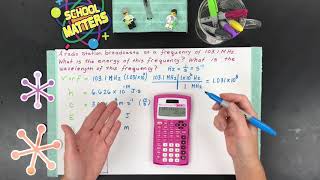 Calculate Energy and Wavelength from Frequency Electromagnetic Radiation Calculation [upl. by Lonni489]