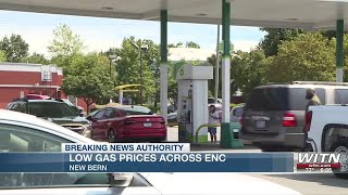 Drivers thrilled with low gas prices across ENC [upl. by Rahcir384]