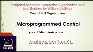 Microprogrammed Control  Types of Microinstructions [upl. by Tami154]