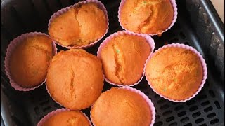 cupcakes in air fryerHow to bake using air fryerAir fryer recipesvanilla cup cake recipe [upl. by Grote]