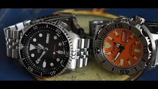 Comparing Two Seiko Classic Divers  SKX007 amp SKX781 Monster 1st Gen [upl. by Yadnus]