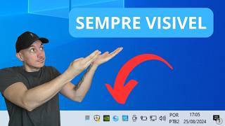 Como deixar um programa sempre visivel no menu Tray da barra de tarefas Windows 10 ou 11 [upl. by Ander]