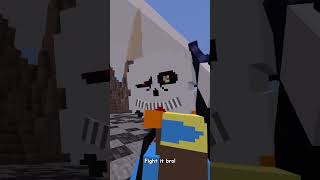 INK SANS VS SHIN SONIC PHASE 4 IN MINECRAFT DIDNT EXPECTED [upl. by Blatt]