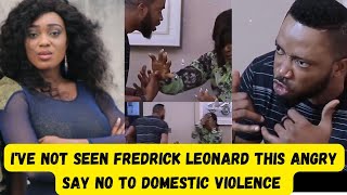 OMG😳Fredrick Leonard FÎGHTS WITH HIS WIFE BEAT HER BLUEamp BLACK Peggy Ovire in SHÓCK VIOLENCE😭 [upl. by Annuahs]