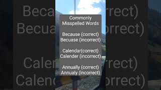 Commonly Misspelled Words in English learnenglish englishvocabulary misspelledwords [upl. by Novert]