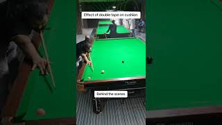 Effect of double shot on cushion snooker [upl. by Eiralav707]