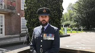 Armed Forces Week 2020 Wing Commander Jon McMahon RAF High Wycombe [upl. by Gwynne]