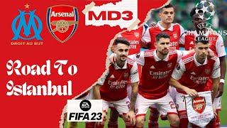 Marseille Vs Arsenal  Road To Istanbul Final  Groups MD 3 [upl. by Brockwell]