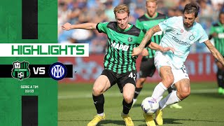 SassuoloInter 12  Highlights 202223 [upl. by Ecyor]