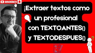 Extraer textos como un maestro en Excel [upl. by Francyne]