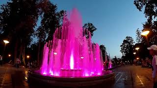 Musical Fountain in Druskininkai  Druskininkų fontanas  2017 [upl. by Ilhsa]