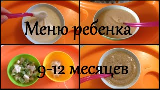 Меню ребенка на день в 912 месяцев [upl. by Schroeder]