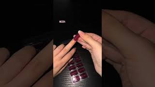 A tutorial on how to apply semi cured gel nail strips at homenails nailart nailtech nailtutorial [upl. by Blood]