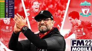 Jurgen klopp Tactic Liverpool  FM Mobile 22 [upl. by Festa]