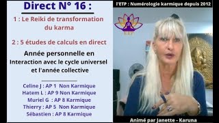 ETP N°16  Calcul de votre numérologie karmique annuelle [upl. by Assadah]