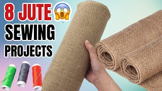 8 Jute Sewing Projects  8 amazing ideas with jute [upl. by Odetta]