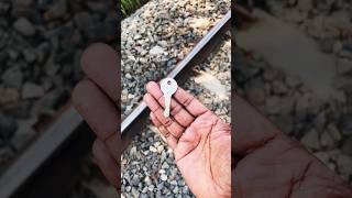 Train Vs Key Crushing Experiment 😳😎shots viral youtubeshorts [upl. by Oakman]