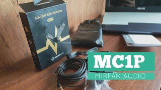 MIRFAK Audio MC1P  LAVALIERE MICROPHONE Unboxing [upl. by Nnael]