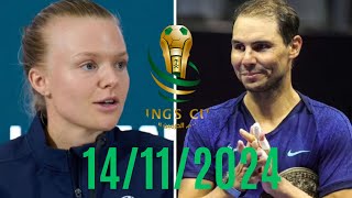 Harriet Dart issues Rafael Nadal challenge to Great Britain teammates at BJK Cup  Tennis News [upl. by Kenimod]