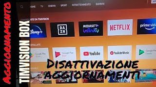 Timvision BOX Disattivare aggiornamenti automatici [upl. by Leopold]