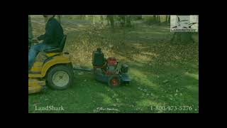 Landshark Tow Behind Leaf Blower  221218 [upl. by Litt]