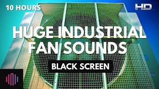 Industrial fan noise with a black screen for sleeping  10 hours of industrial fan sounds [upl. by Ahterahs217]