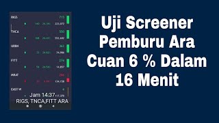 Screening Saham Scalping Pemburu Saham Ara [upl. by Naelopan530]