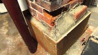 Home Repair  Brick Chimney Base Crumbling Part 3 of 5 [upl. by Naihtniroc]