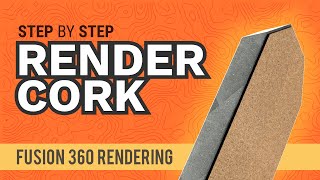 Fusion 360 How to Render a Cork Material in Autodesk Fusion 360 [upl. by Adnuahs]