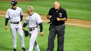 Joe Girardi gets ejected after Dempster hits Alex Rodriguez Yankees vs Red Sox Fenway 81813 live [upl. by Enelyk]