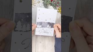 ❄️ Einfache Weihnachtskarte zum nach basteln ❄️ diy papierbasteln weihnachtsgeschenke [upl. by Richie]