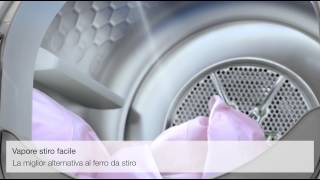 Miele Italia  Asciugatrice T1 Funzione SteamFinish biancheria perfetta in tempi rapidi [upl. by Kezer]