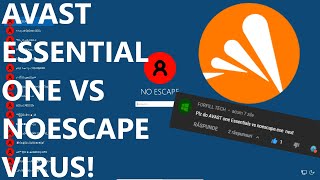 NoEscape Virus VS Avast Essential One Antivirus [upl. by Teplitz]