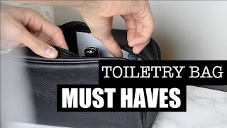 How To Pack Your Toiletry Bag  Whats In My Mens Toiletry Bag [upl. by Wakeen]