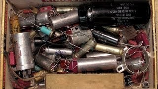 0125 Cigar Box Full O Vintage Capacitors [upl. by Ahras429]