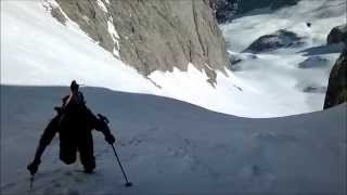 Scialpinismo Canalone Gran Vernel 3003 m GOPRO HD [upl. by Elinore]