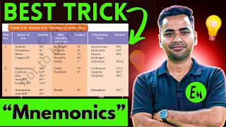 Best Learning trick to Remember all Cations amp Anions  Ions [upl. by Winfield]