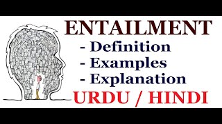 What is Entailment   Pragmatics  Urdu  Hindi [upl. by Meekar]