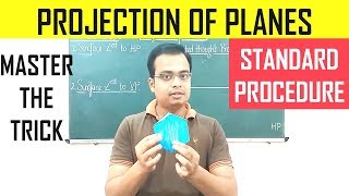 Projection of PlanesIntroduction amp Standard Procedure [upl. by Alverson]