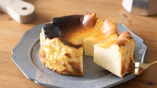 材料４つ濃厚バスクチーズケーキの作り方 4 Ingredients Rich Baspue Cheesecake｜HidaMari Cooking [upl. by Acirem]