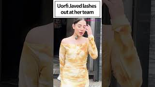 Urfi Javed LOSES IT Heated Argument with Team  Bollywood Life [upl. by Naiditch]